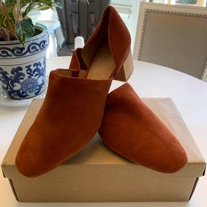 NIB Madewell D’Orsay Suede Bootie Clog